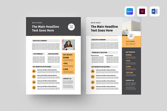 Business One Pager | Canva & MS Word preview 6