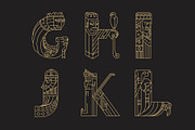 Rulers (vector letters and numbers), a Symbol Font by Ognjen Pajic (Thumbnail 5 of 9)
