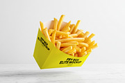 Floating Fry Box Mockup Collection, a Packaging Mockup by Elite Mockups (Thumbnail 4 of 5)