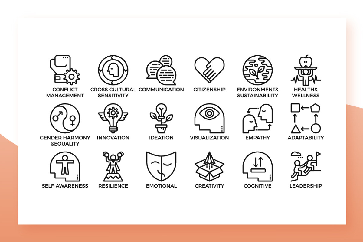Life Skills Icons, an Outline Icon by Becris (Photo 3 of 3)