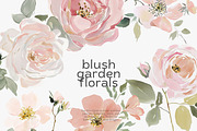 Blush floral clipart set, an Illustration by Patishop Art (Thumbnail 3 of 8)