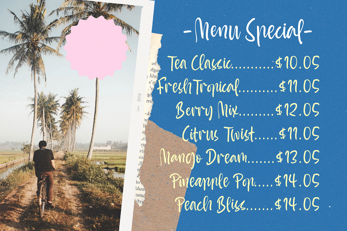 Sunyplay Peachy - Modern Handwritten, a Script Font by stylishtype.co (Photo 12 of 20)