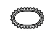 Vintage Lace Oval Frame Bundle, an Illustration by yasushie (Thumbnail 17 of 30)