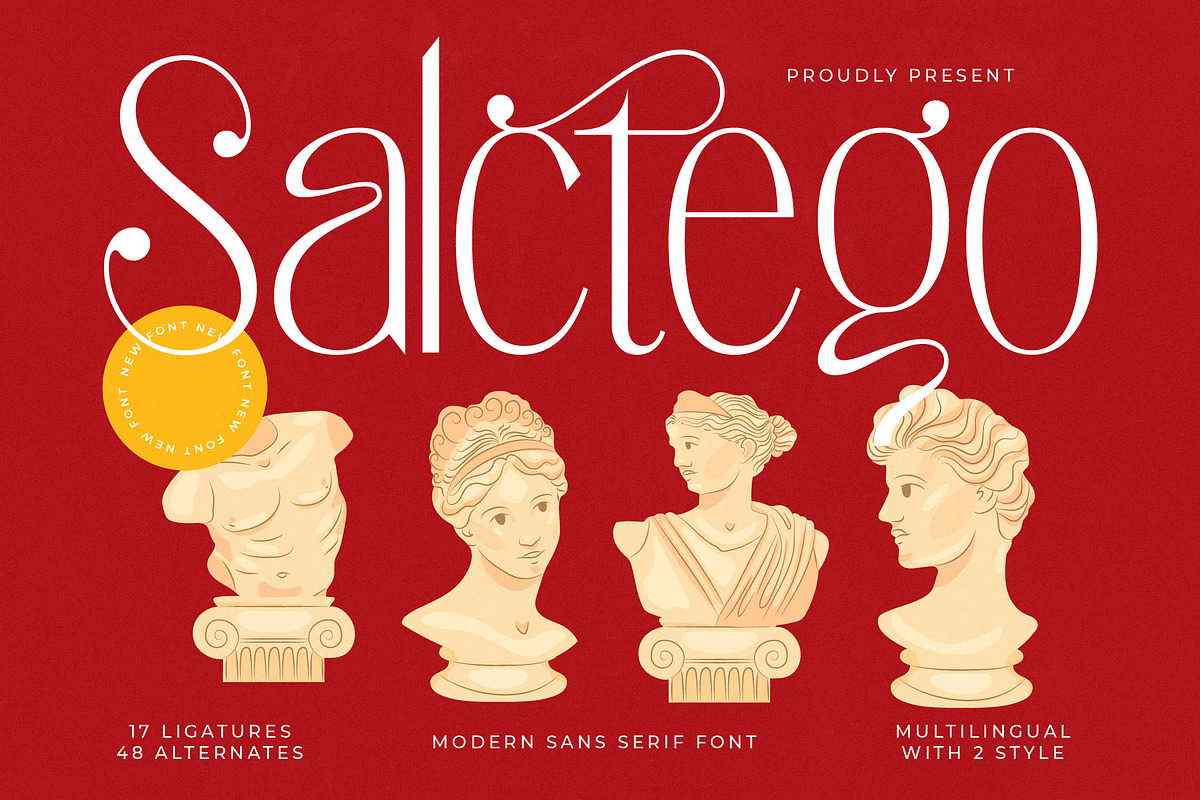 Salctego Modern Luxury Display, a Sans Serif Font by timelesstype.co (Photo 1 of 20)