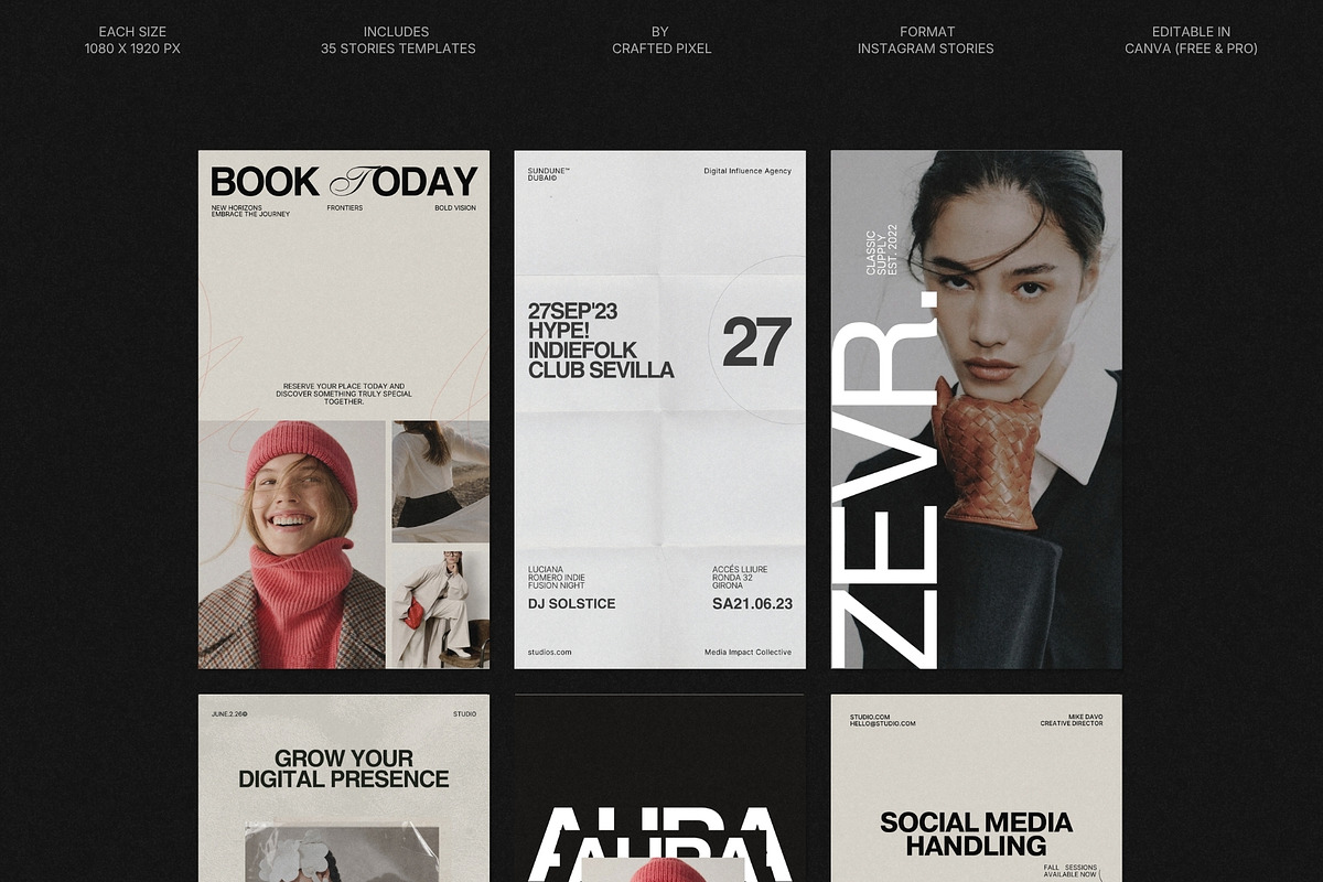 ZEVR | Instagram Template (III), a Social Media Template by Crafted Pixel (Photo 1 of 10)