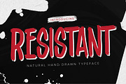 Resistant-Natural Hand Draw Typeface, a Sans Serif Font by Gassstype (Thumbnail 1 of 8)