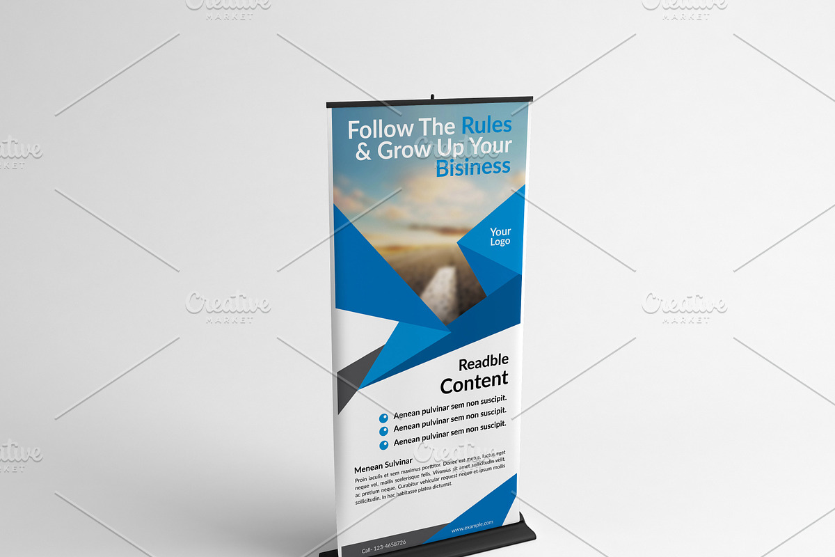 Creative PSD Roll-up Banner, a Marketing Template by Shishir Khan (Photo 1 of 4)
