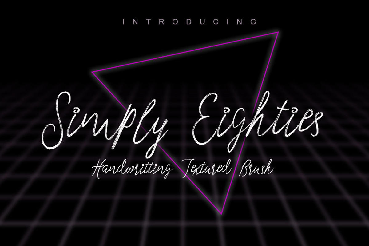 Simply Eighties Typeface, a Script Font by Face Lab (Photo 1 of 5)