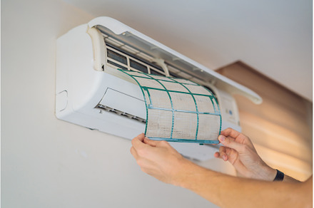cleen out dust from air conditioner, a Technology Photo by Elizaveta Galitskaya