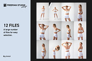 Shorts and Tank-Top Mock-Up Set, a Bottom Mockup by Freeman Studio (Thumbnail 2 of 17)