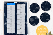 Autumn Procreate Stamp Brushes Kit, a Brush Add-On by Oh Mia Studio (Thumbnail 2 of 5)