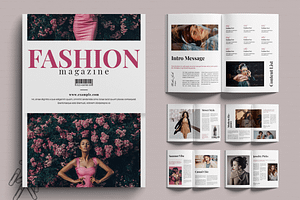 Fashion Magazine Template, a Magazine Template by MightyDesign