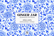 Chinoiserie Ginger Jar Watercolor, a Pattern Graphic by Rose Design (Thumbnail 1 of 10)