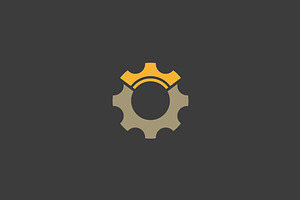 Crown gear vector logotype. Idea, a Branding & Logo Template by Bureau