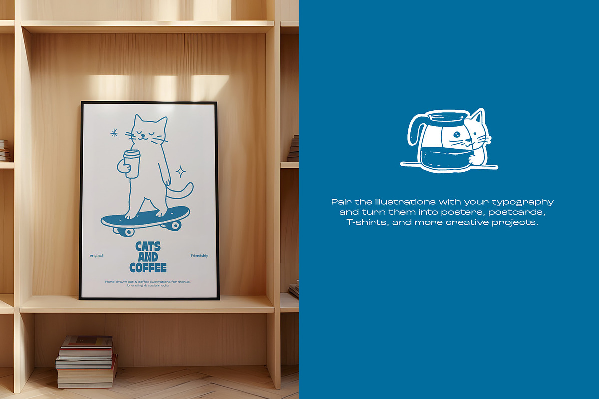 Cat Life: Coffee Edition, an Animal Illustration by dicreate (Photo 11 of 12)