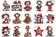 Whimsical Black Friday Clipart, an Illustration by OK Design (Thumbnail 3 of 6)