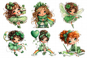 Shamrock Girl St Patrick's Day Clip, an Illustration by Daily.Designs (Thumbnail 5 of 8)