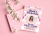 Unicorn Birthday Invitations, a Templates & Theme by TemplateCastleStore (Thumbnail 9 of 9)