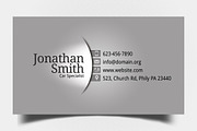 Black-Grey Personal Business Card, a Business Card Template by Aabhaas (Thumbnail 4 of 5)