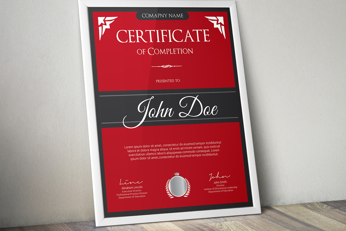 Certificate Word | PSD | AI, a Stationery Template by Curve Design (Photo 4 of 5)