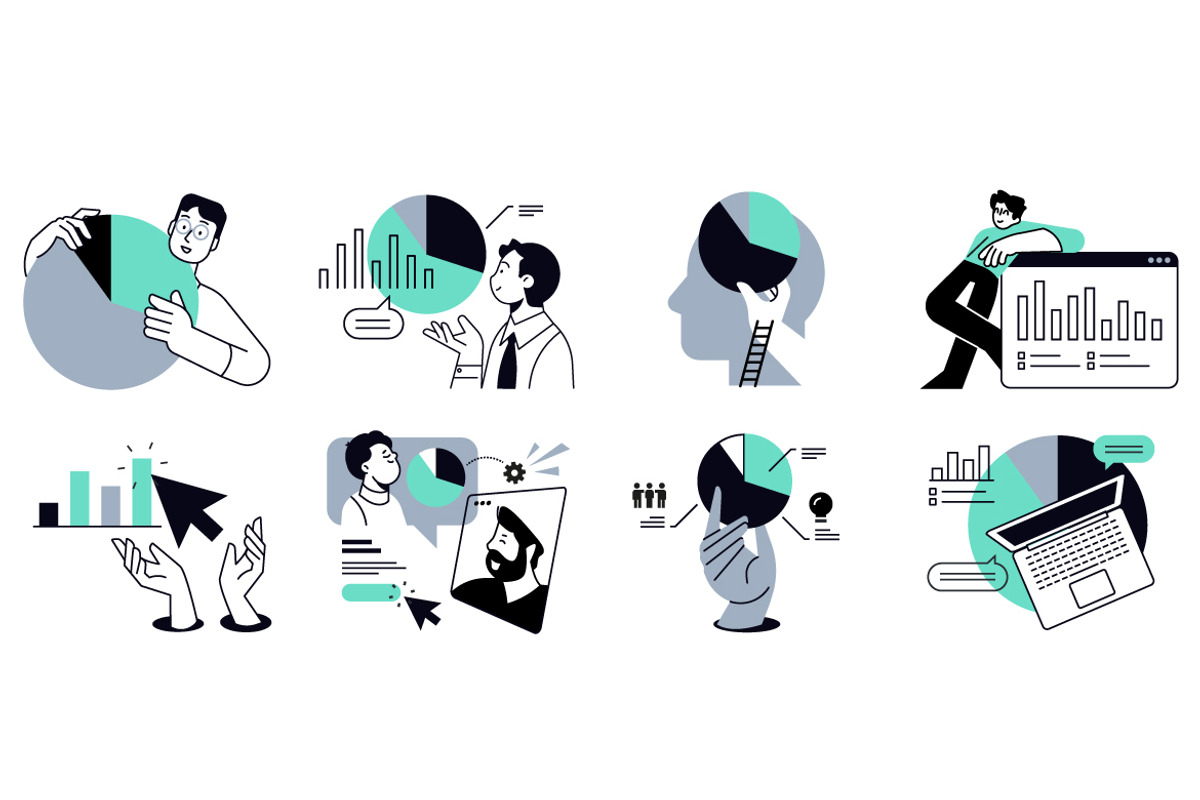 Statistics and analytics, an Illustration by PureSolution (Photo 5 of 6)