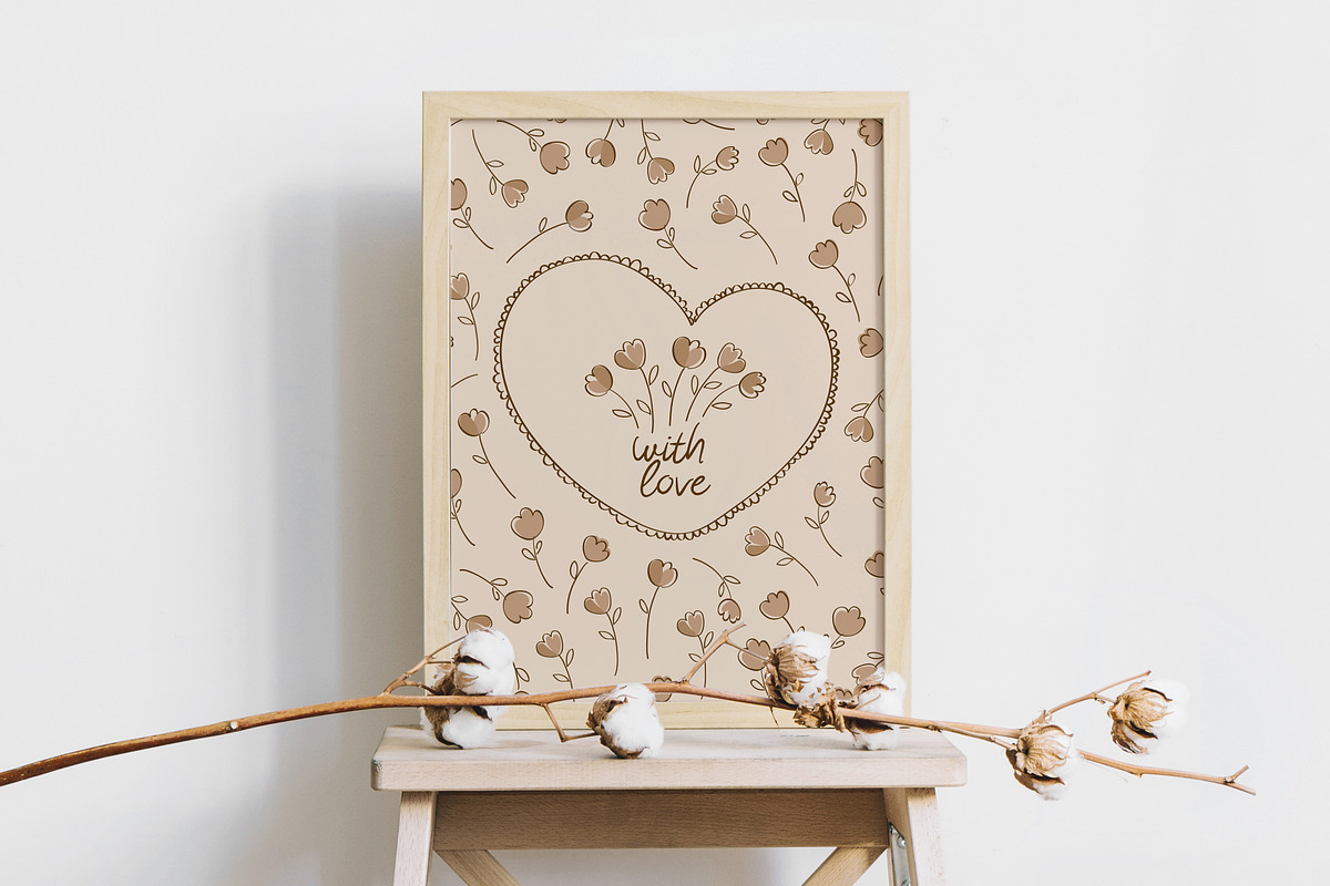 Vintage frames & flowers, a Decorative Illustration by Tkoko vectors & patterns (Photo 5 of 5)