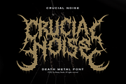 Crucial Noise Death Metal Font, a Blackletter Font by Ronny Studio (Thumbnail 1 of 9)