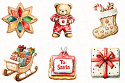 Christmas Cookie Clipart, an Illustration by OK Design (Thumbnail 2 of 5)