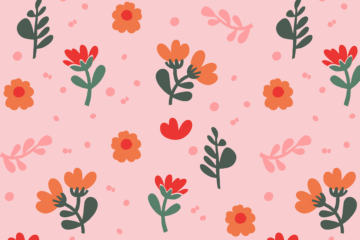 Pink Floral Seamless Pattern, a Pattern Graphic by Sharon Schwalbe (Photo 4 of 4)