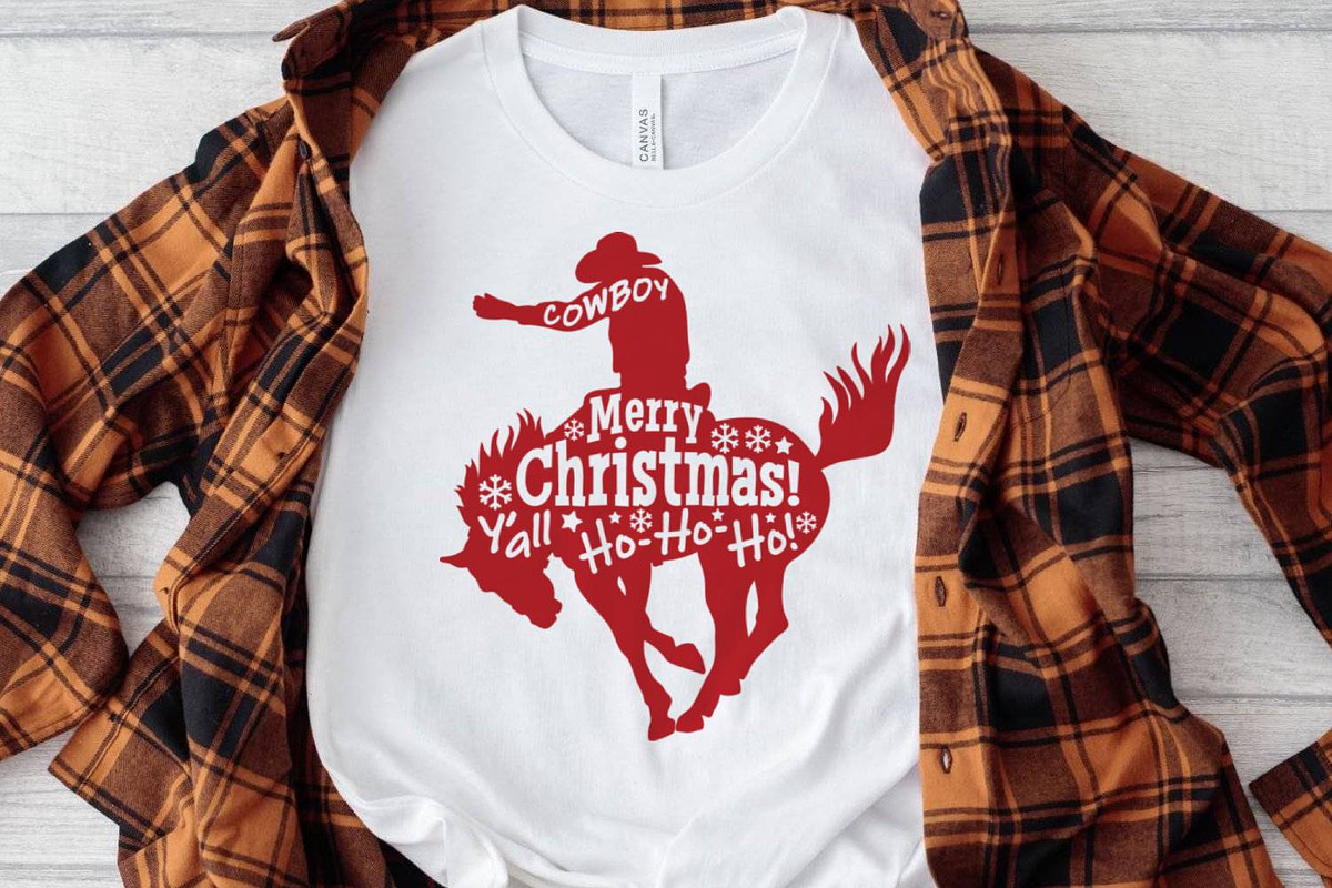 Cowboy Christmas SVG Bundle Design, a Graphic by TanchaArt (Photo 2 of 11)