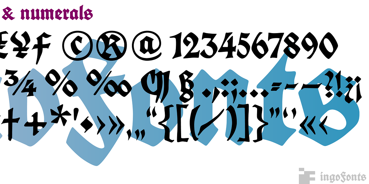 Koch Schrift, a Blackletter Font by ingoFonts (Photo 10 of 10)
