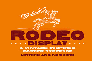 RODEO DISPLAY, a Handwritten Font by TWRUSHING