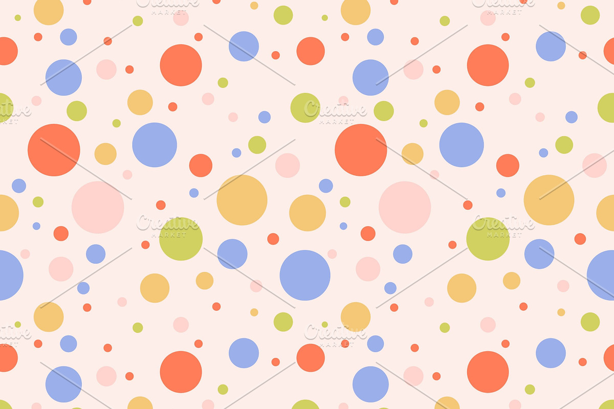 Festive pattern with circles, a Pattern Graphic by Art's and patterns (Photo 1 of 2)