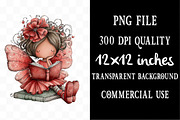 Whimsical Fairy Girl Clipart, a Seasonal Illustration by Designking (Thumbnail 4 of 5)