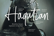Haqutian Monoline Casual Signature