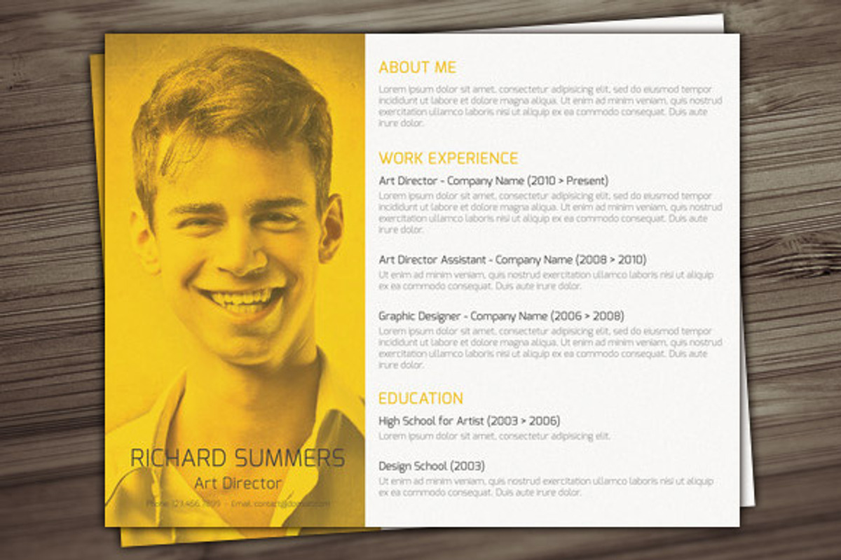 Landscape Resume Template, a Resume Template by Visual Impact (Photo 3 of 4)