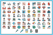 75 Medical and Healthcare Icons, a Solid Icon by Flat Icons (Thumbnail 2 of 7)