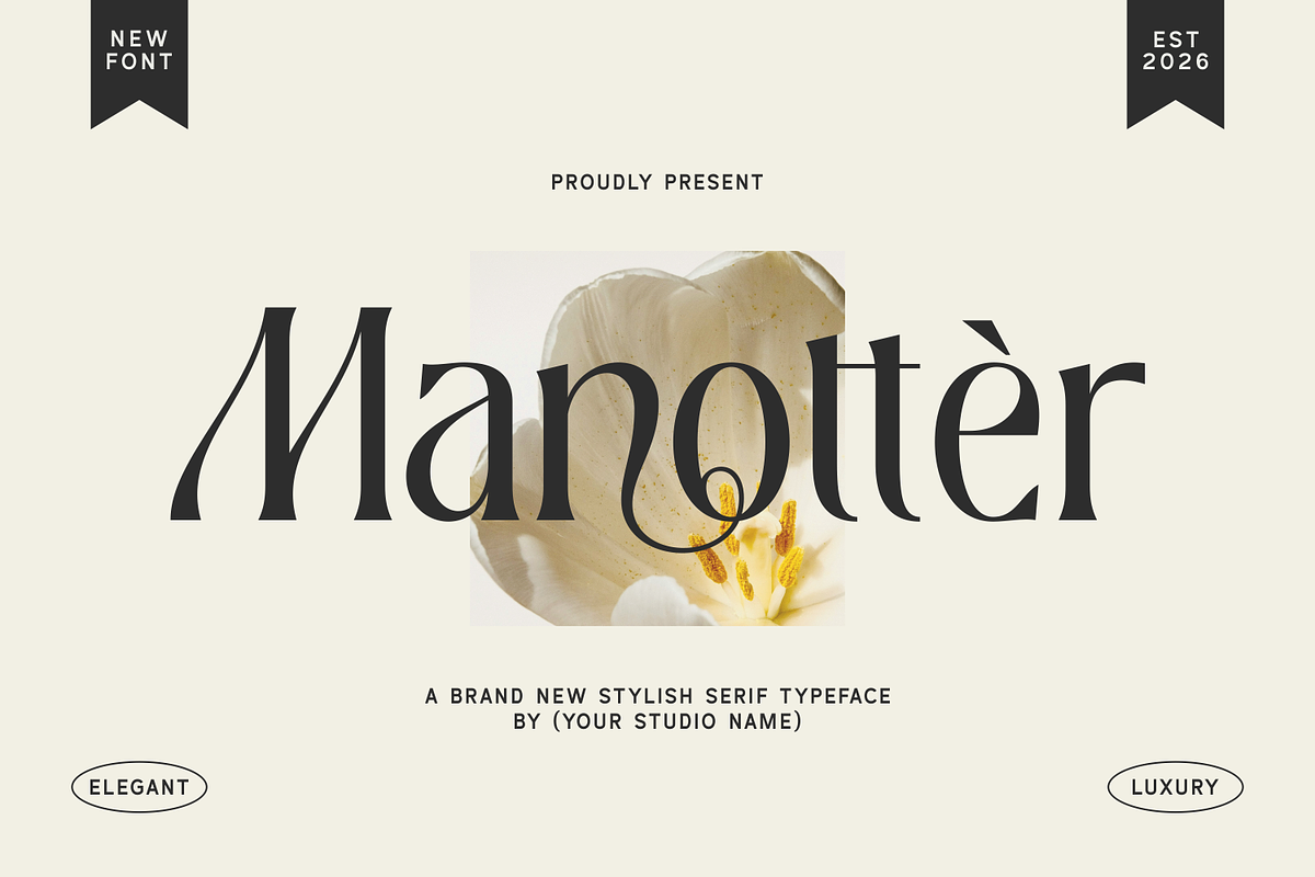 Manottèr – High Contrast Serif, a Serif Font by dealitastudio (Photo 1 of 7)