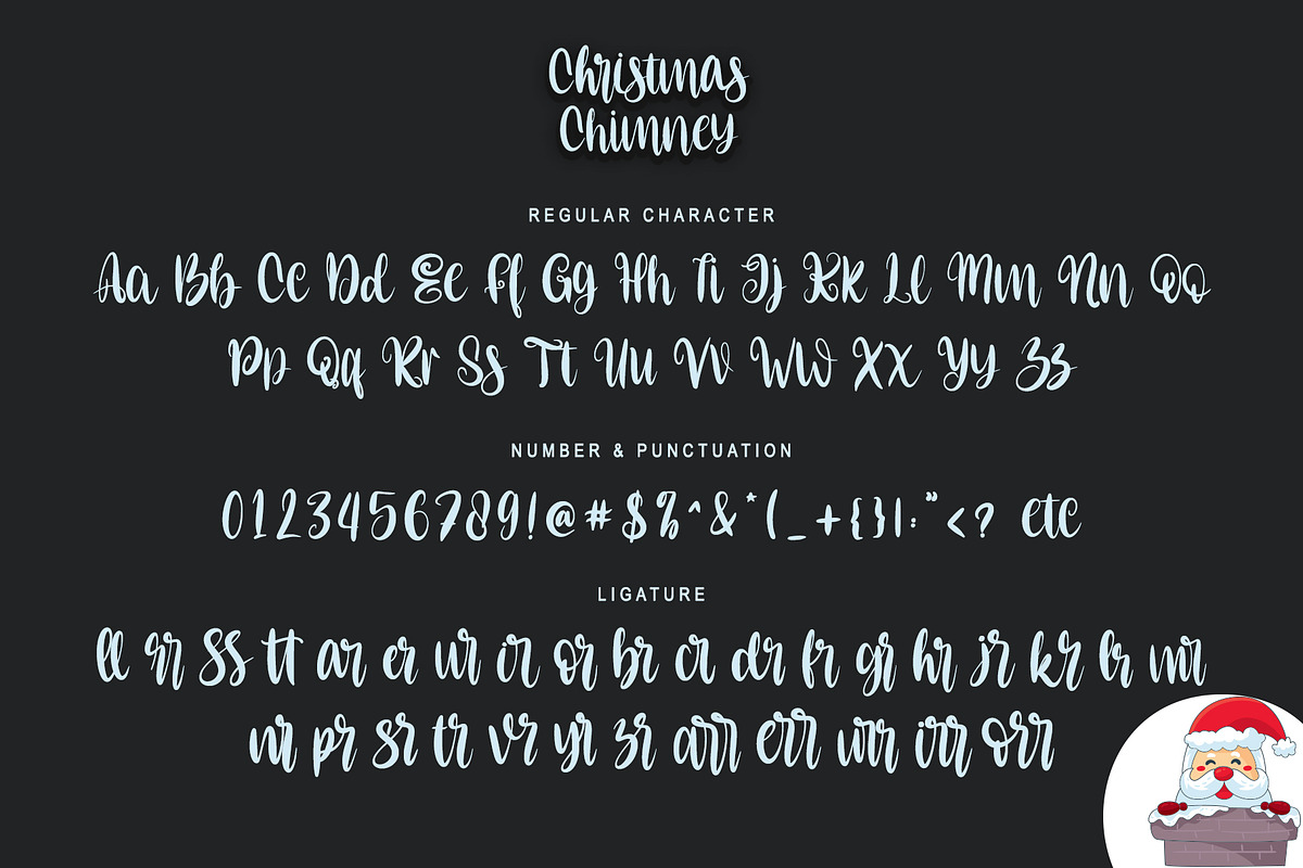 Christmas Chimney, a Script Font by Letterara (Photo 8 of 9)
