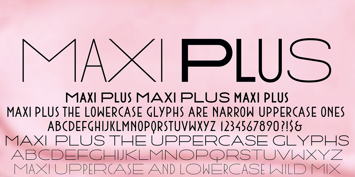 Maxi, a Sans Serif Font by Wiescher-Design (Photo 3 of 7)