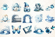 Blue Fairy Clipart, an Illustration by DreamCafeArt (Thumbnail 2 of 6)