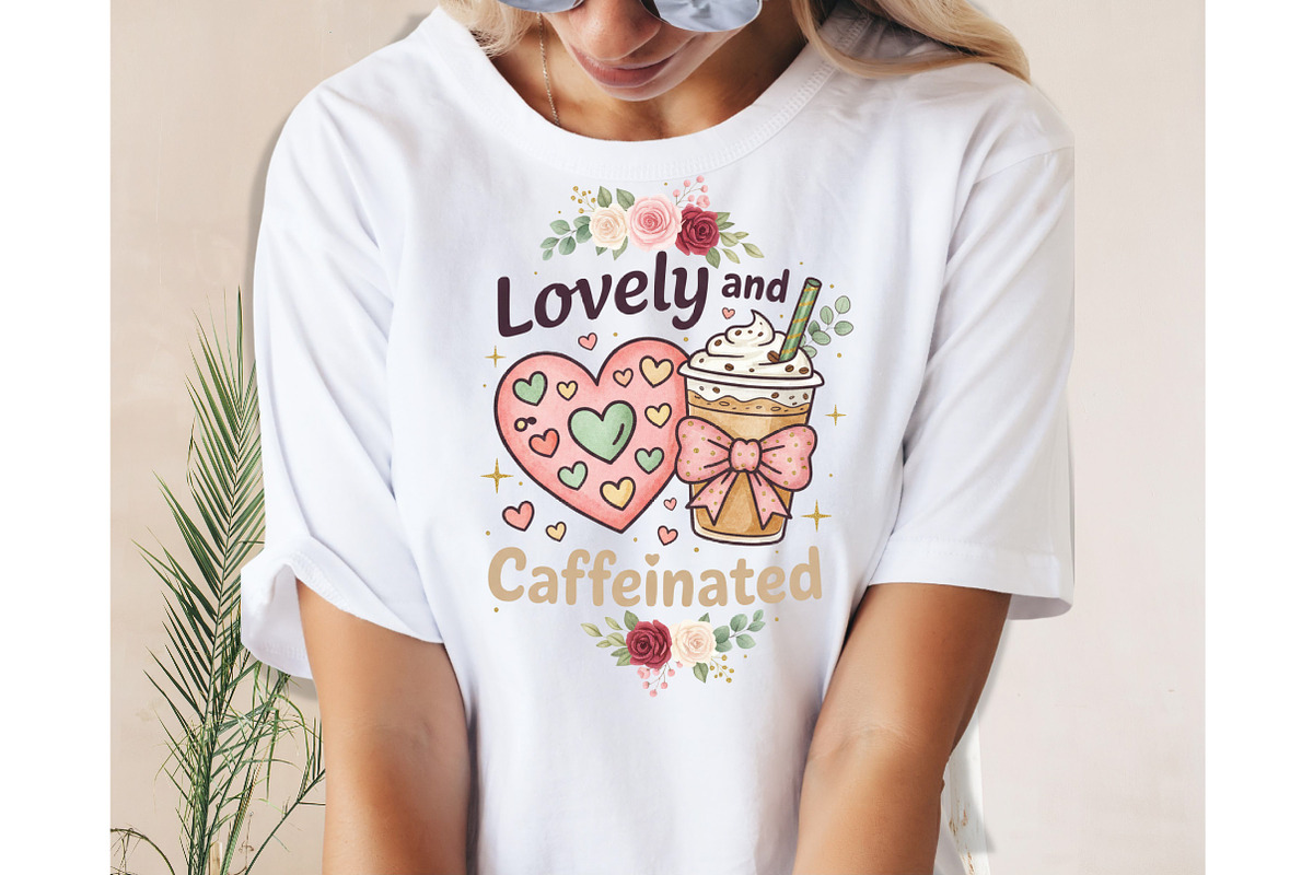 Lovely & Caffeinated Png, Caffeinate, an Illustration by Designking (Photo 4 of 6)