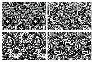 8 Lacy Seamless Vector Patterns