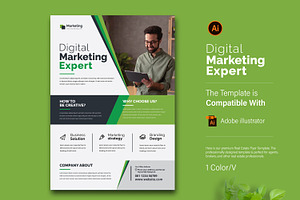 Minimalist Corporate Flyer Templates, a Flyer Template by creative-mint
