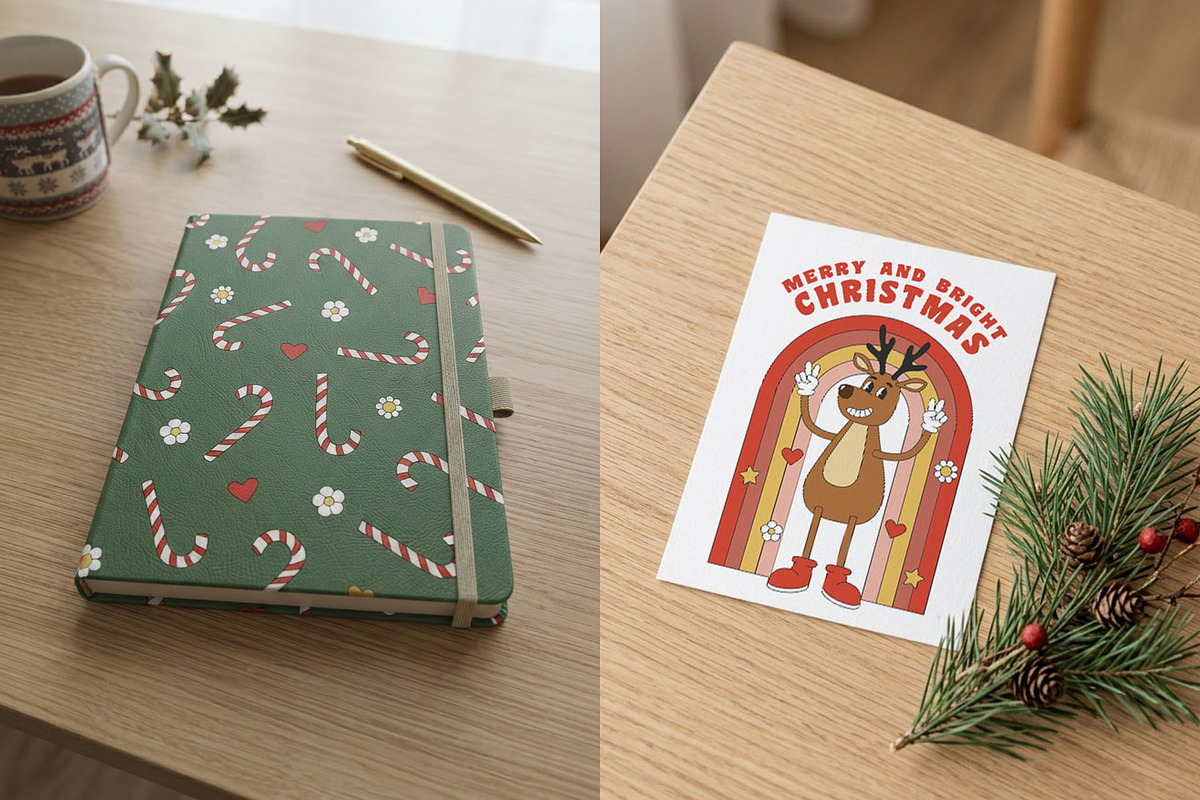 Groovy Christmas Collection, a Seasonal Illustration by yarynabo (Photo 5 of 9)