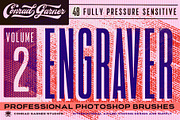 ENGRAVER Brushes - PHOTOSHOP, a Brush Add-On by Conrad Garner Studios (Thumbnail 1 of 4)