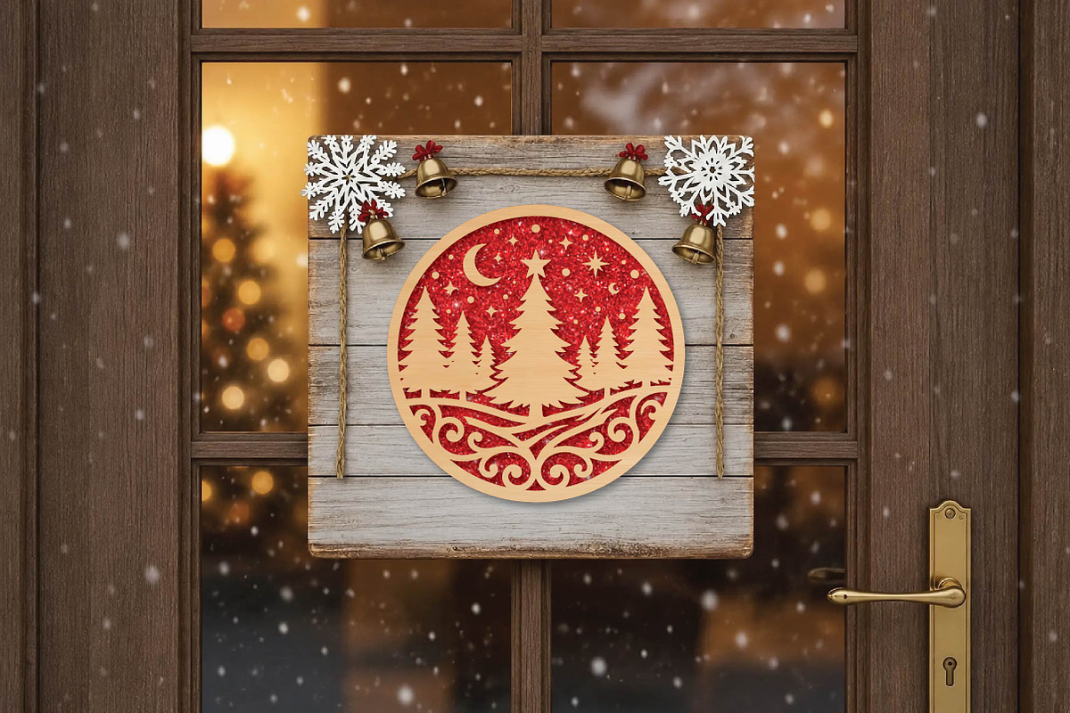 Christmas Tree Forest Laser Cut SVG, an Object Graphic by DreamPrint404 (Photo 2 of 4)