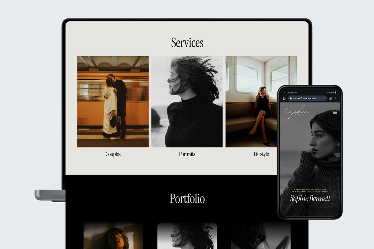 Elegant Photography Portfolio, a Landing Page Template by hridoywebdev (Photo 2 of 7)