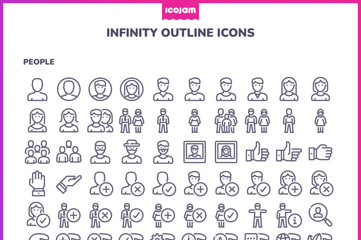 2100+ Infinity Outline icons, an Outline Icon by Icojam store (Photo 8 of 12)