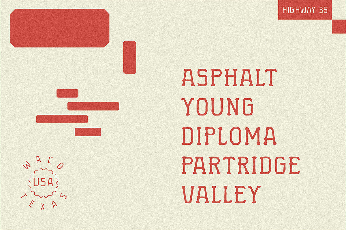 Highway 35 - Retro Font Bundle, a Handwritten Font by Lateral Design (Photo 14 of 17)